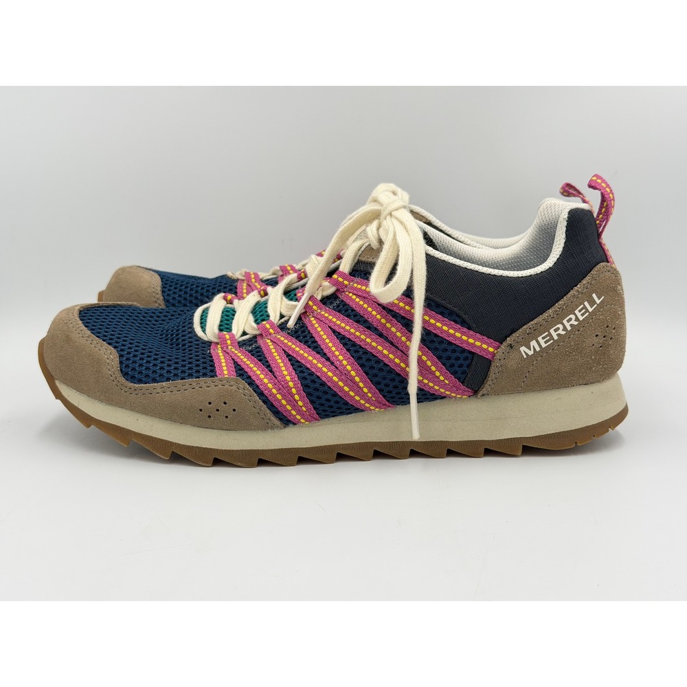 Merrell Alpine Sneaker Womens 10 Navy Pink Suede Mesh J004144 Hiking Shoes - Picture 6 of 9